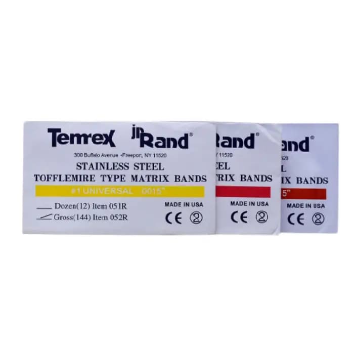 نوار ماتریکس تمرکس Temrex Sectional Matrix