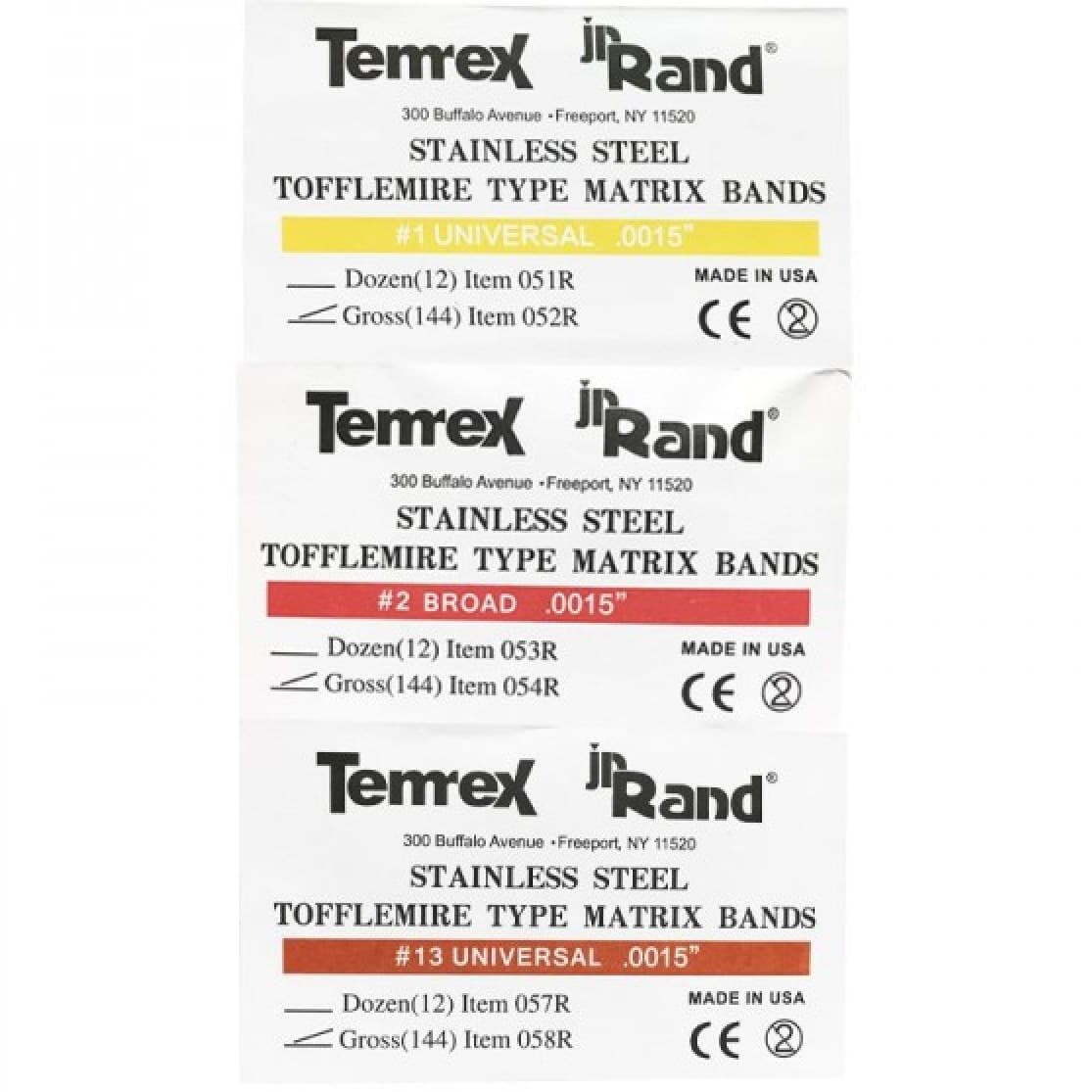 نوار ماتریکس تمرکس Temrex Sectional Matrix — تصویر ۲