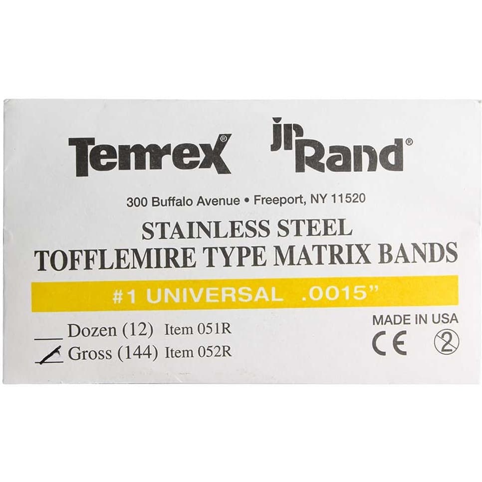 نوار ماتریکس تمرکس Temrex Sectional Matrix — تصویر ۴