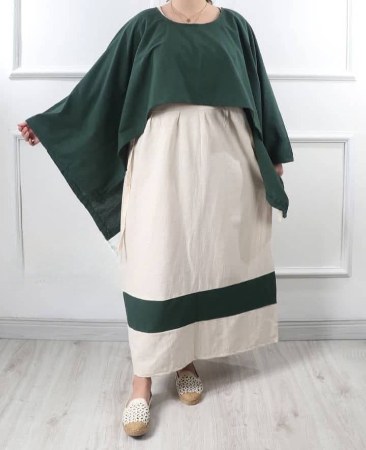 ساحلی ست سارافون شنل لینن/کد334 — تصویر ۴