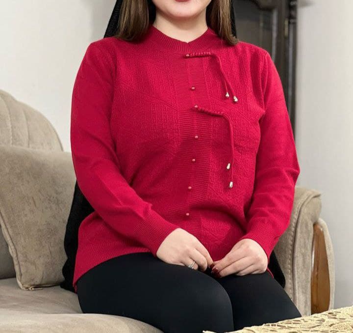 بلوزبافت زنانه گرم بالا وارداتی/کد322 — تصویر ۲