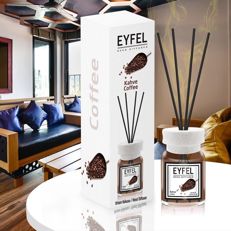 خوشبو کننده هوا ایفل اصل EYFEL مدل قهوه caffee حجم 120 میلی لیتر کد 561025 — تصویر ۲