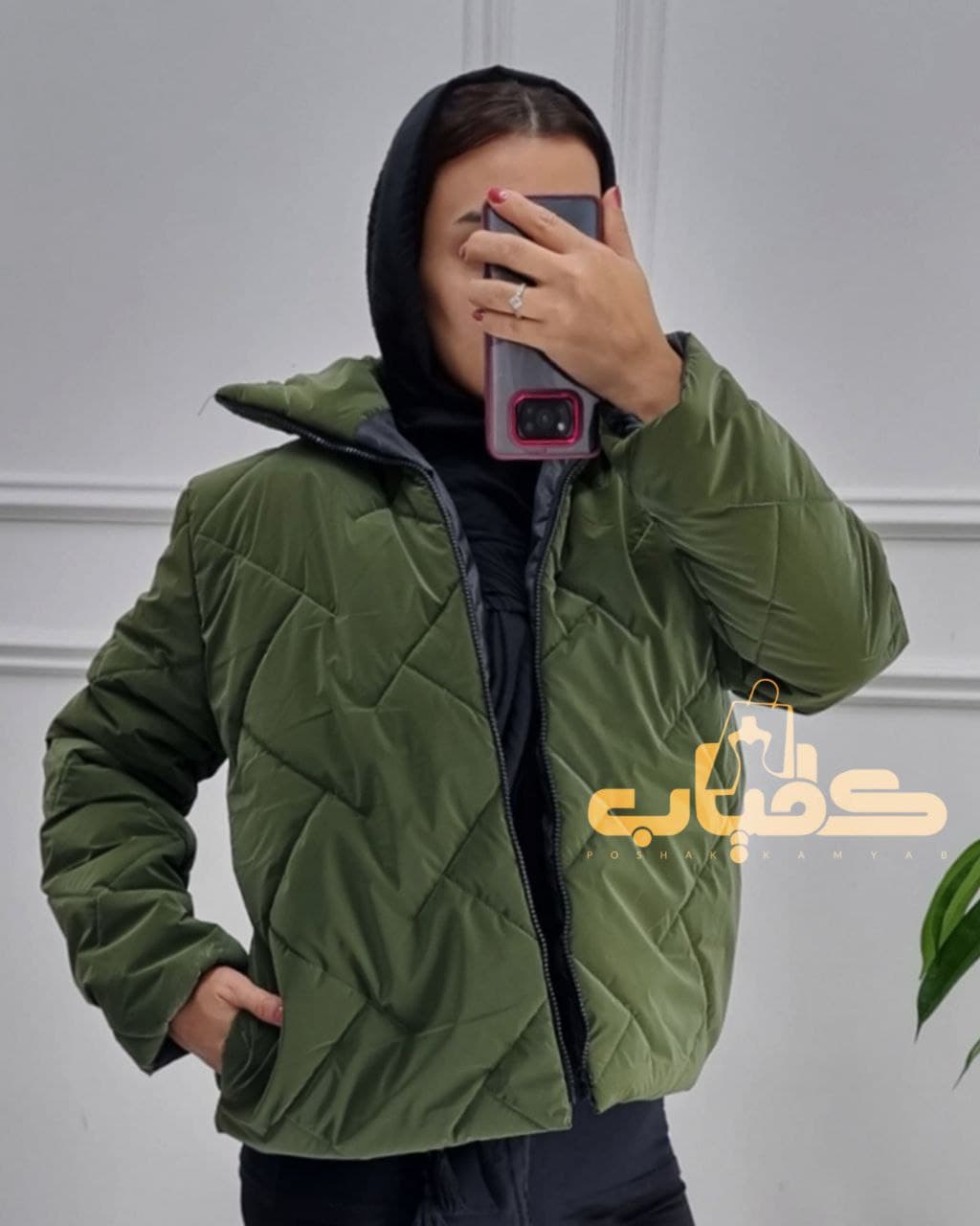 کاپشن سیلیکونی پاییزه وارداتی ترک/کد281