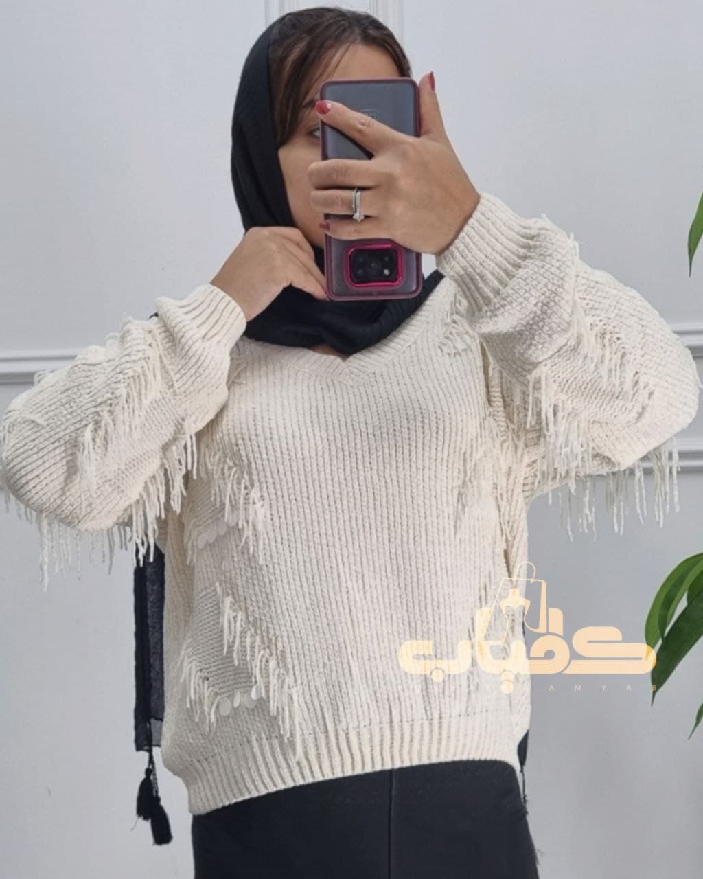بلوزبافت حواله ای زنانه وارداتی ترک/کد282 — تصویر ۲