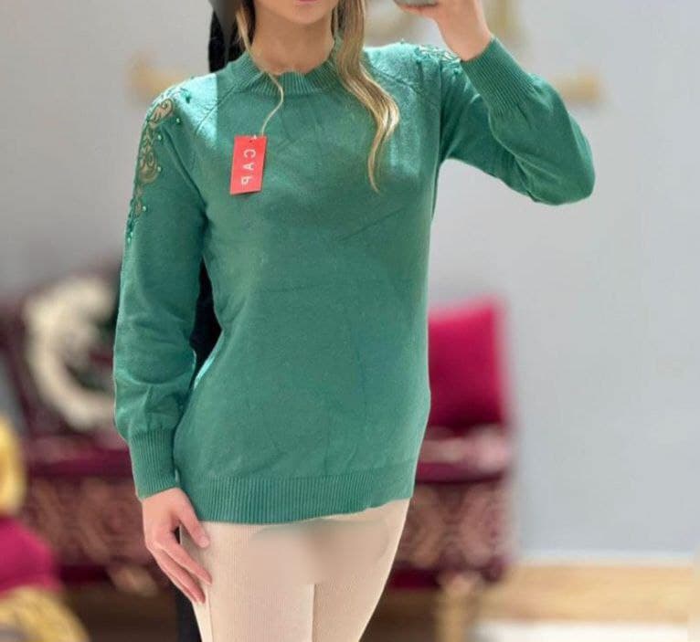 بلوز بافت زنانه وارداتی ترک/کد249 — تصویر ۳