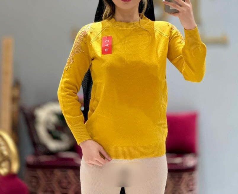 بلوز بافت زنانه وارداتی ترک/کد249 — تصویر ۴