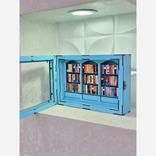 کتابخانه مینیاتوری مبلمان فرنا مدل 1123562