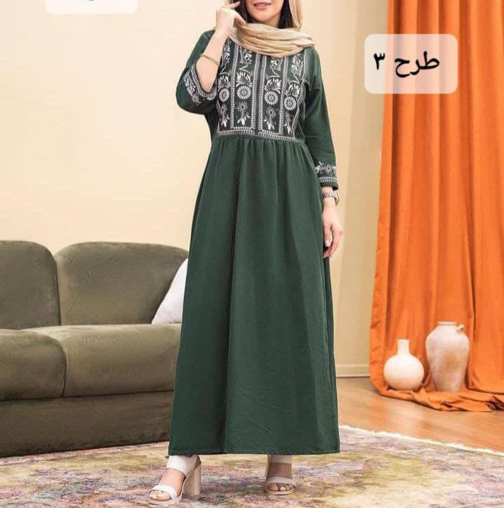 پیراهن ساحلی لینن کفتان چاپی/کد161 — تصویر ۵