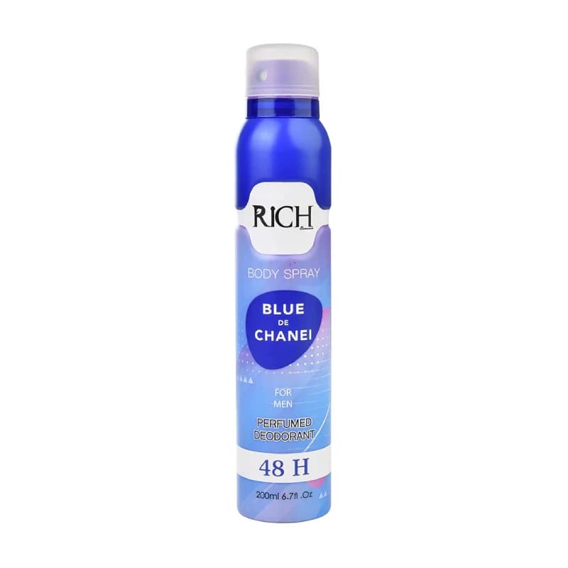 اسپری بدن مردانه ریچ مدل Blue De Chanel حجم 200 میلی لیتر