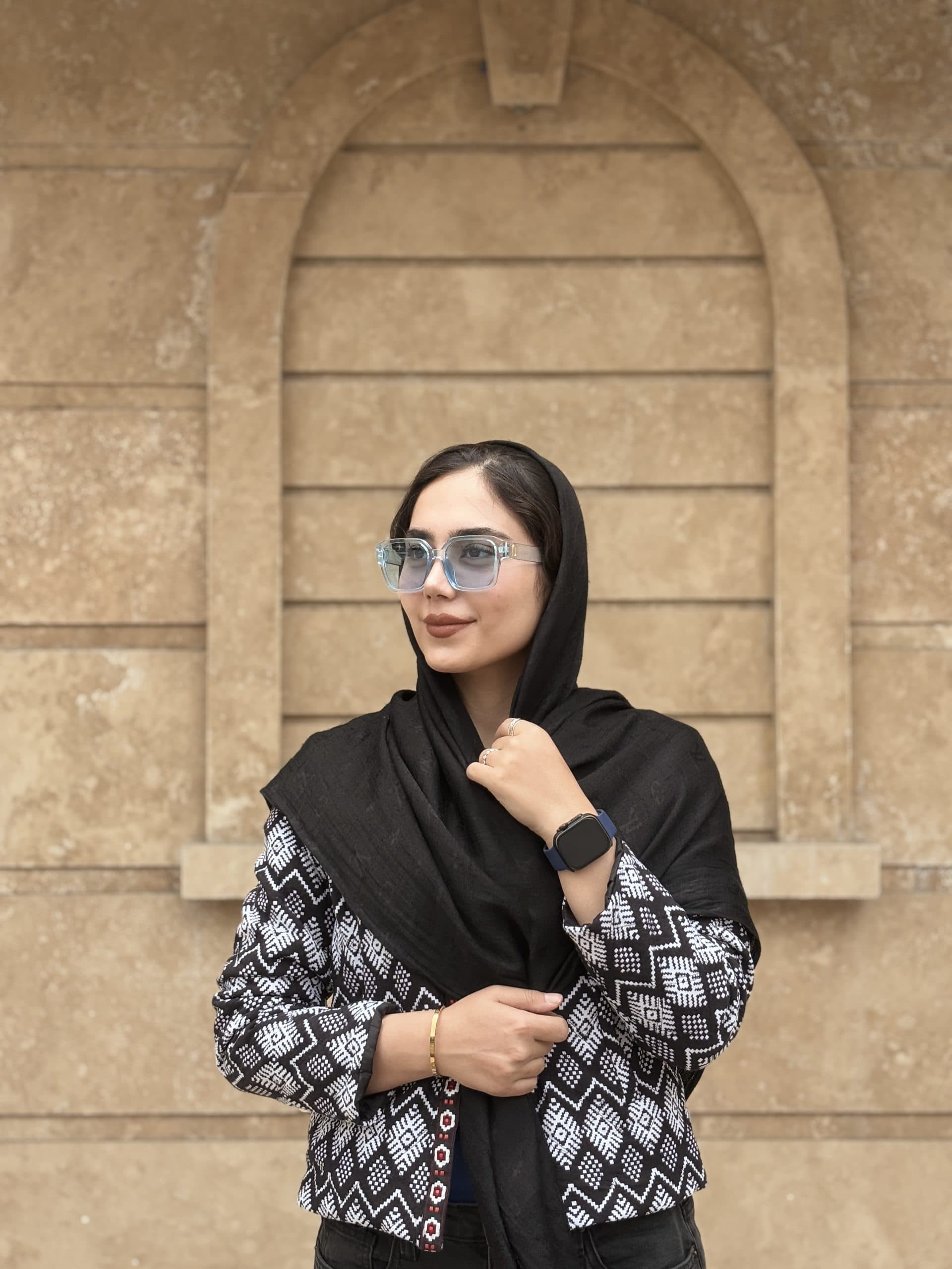 عینک آفتابی برند prada زنانه دخترانه ترند آبی يخي یووی ۴۰۰ — تصویر ۲