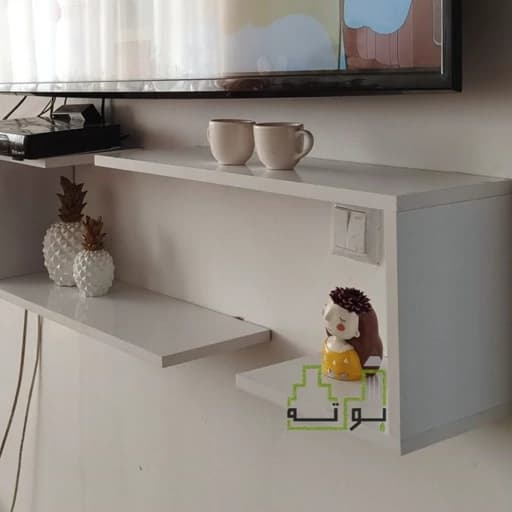 شلف دیواری ام دی اف کتاب،ارسال است مبلمان فرنا مدل 1122517