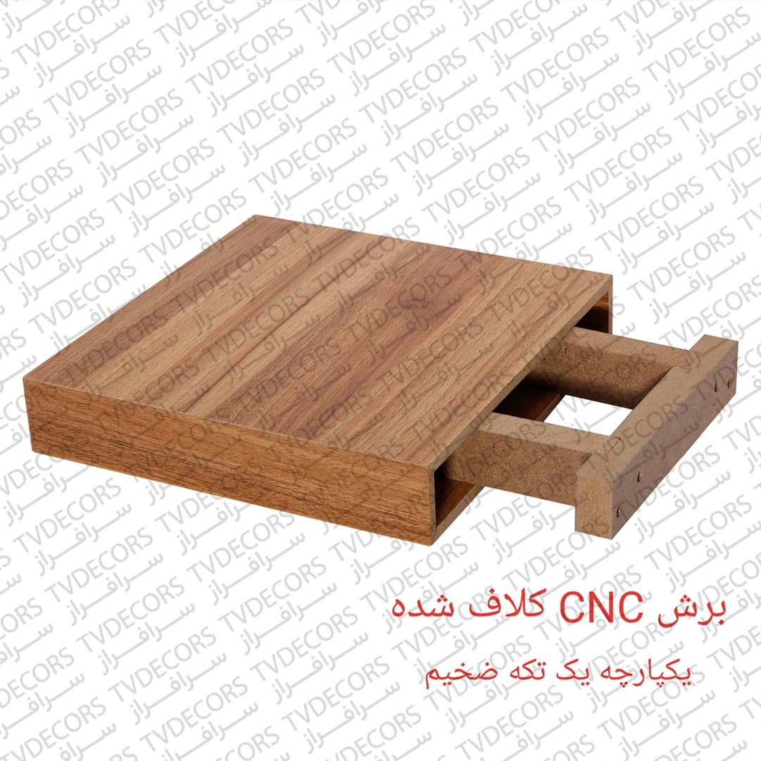 شلف دیواری پایه مخفی 40 در 30 سانت استند میز تلویزیون دیواری پایه براکت تلویزیون دیواری مبلمان فرنا مدل 1122497 — تصویر ۳