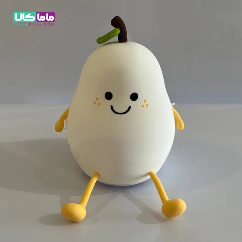 چراغ خواب سیلیکونی فانتزی مدل گلابی (لمسی و قابل شارژ) — تصویر ۳