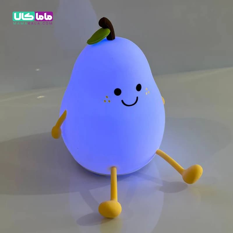 چراغ خواب سیلیکونی فانتزی مدل گلابی (لمسی و قابل شارژ) — تصویر ۶