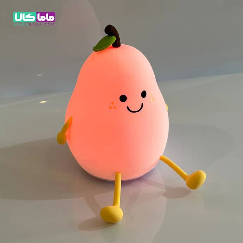 چراغ خواب سیلیکونی فانتزی مدل گلابی (لمسی و قابل شارژ) — تصویر ۵