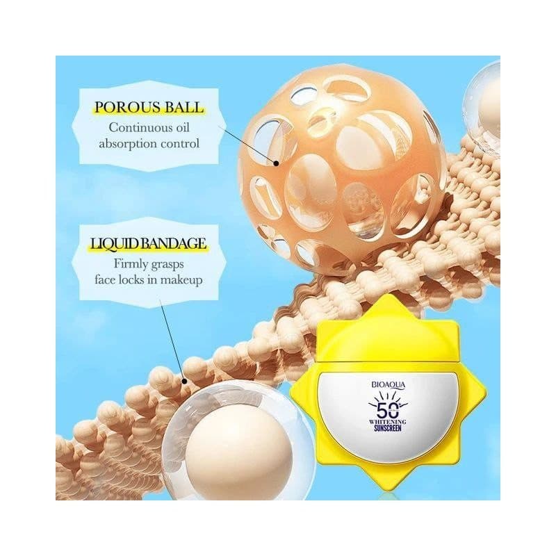 کرم ضد افتاب بیواکوا بی رنگ فلوییدی SPF50 مناسب انواع پوست مدل خورشیدی — تصویر ۲