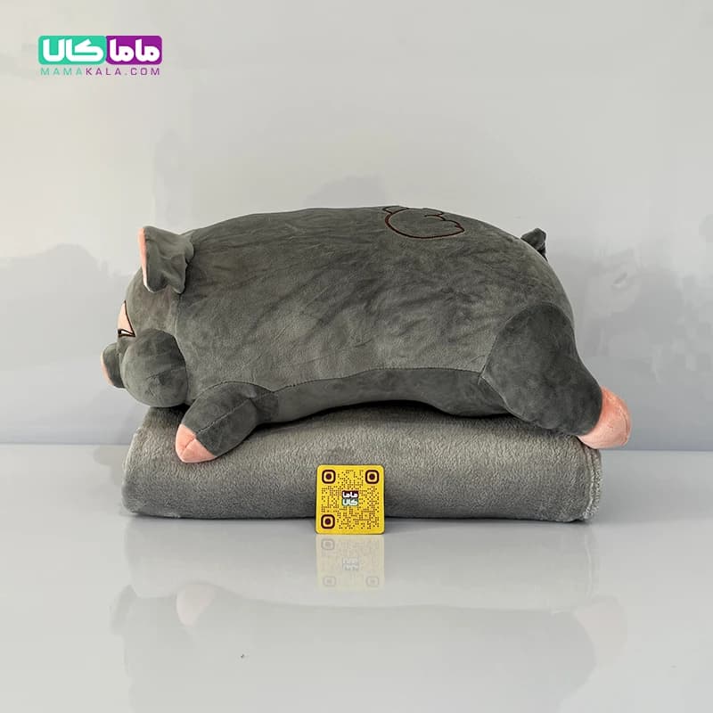 عروسک خوک خوابالو بالشتی پتودار 50 سانتیمتر اورجینال