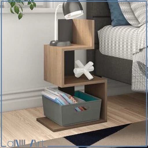 شلف و قفسه دکوری نظم دهنده وسایل طرح استند تزئینی 3 طبقه مبلمان فرنا مدل 1122484
