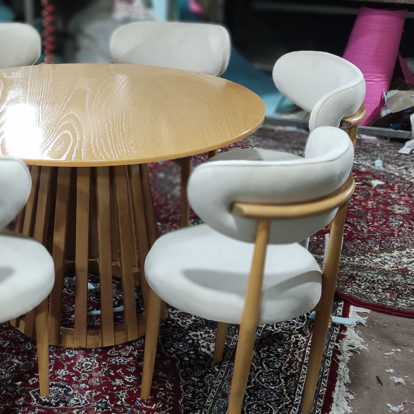 میز ناهار خوری مدل مینیمال تمام چوب راش مبلمان فرنا مدل 1113926 — تصویر ۳