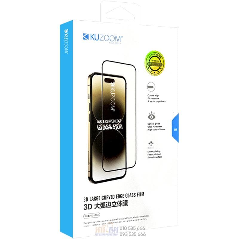 محافظ صفحه کوزوم مناسب آیفون iPhone 14 مدل KUZOOM CURVED EDGE — تصویر ۴