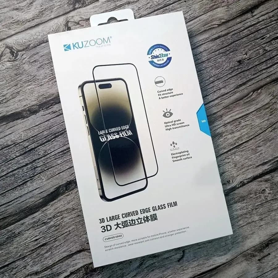 محافظ صفحه کوزوم مناسب آیفون iPhone 16 مدل KUZOOM CURVED EDGE — تصویر ۲