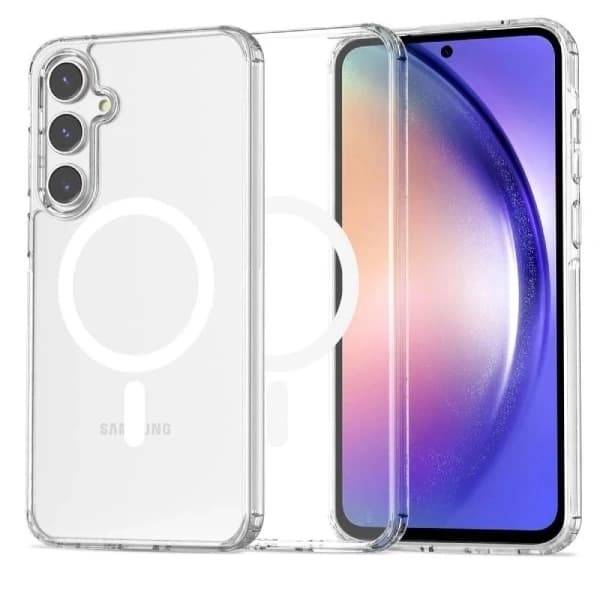 قاب کریستالی شفاف سامسونگ F17 مدل Clear Case MagSafe