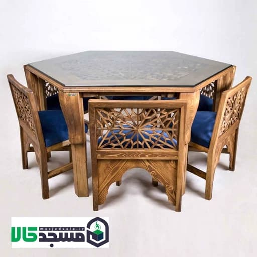 میز و صندلی ناهار خوری سنتی کد 328 مبلمان فرنا مدل 1113877