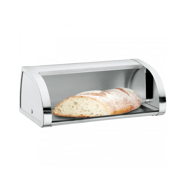 ظرف نان استیل وی ام اف | WMF Gourmet Bread Bin With Glass Lid Matt — تصویر ۲