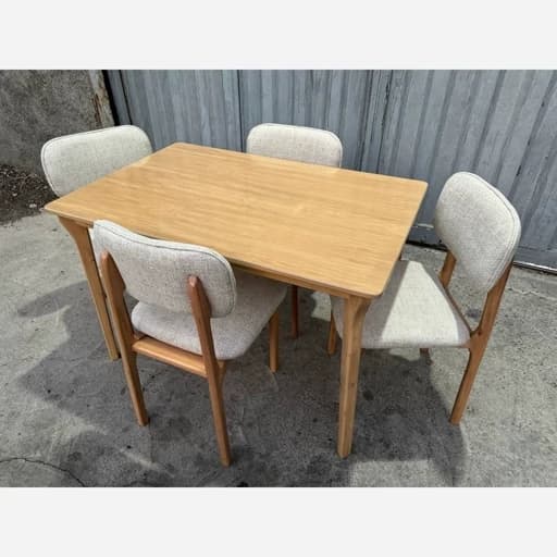 میز ناهارخوری 4 نفره مینیمال مبلمان فرنا مدل 1113852