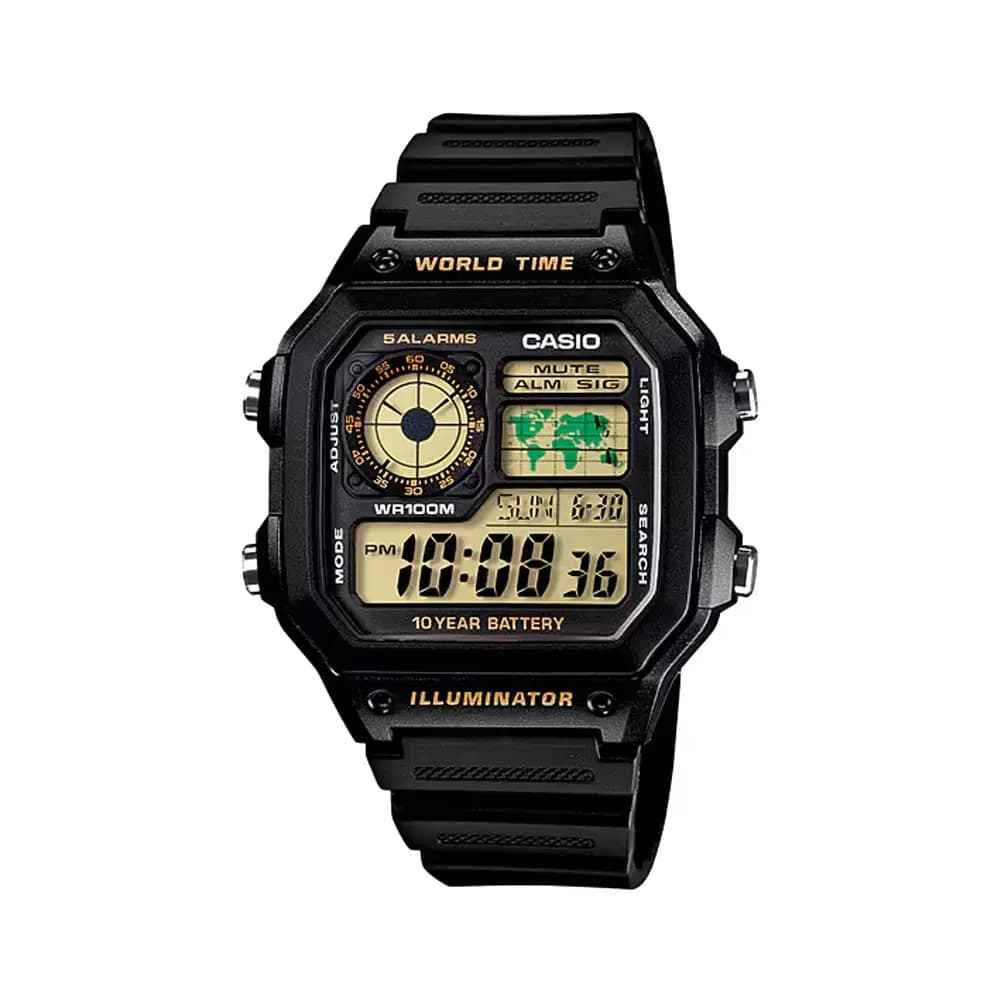 ساعت مردانه کاسیو کوارتز مدل AE-1200WH-1BVDF