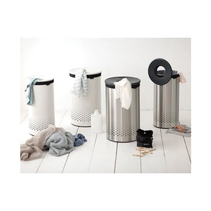 سطل رخت 35 لیتر استیل مات برابانتیا | Brabantia LAUNDRY BIN — تصویر ۲