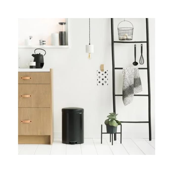 سطل زباله 20 لیتر مشکی مات برابانتیا | Brabantia NEWICON PEDAL BIN — تصویر ۲
