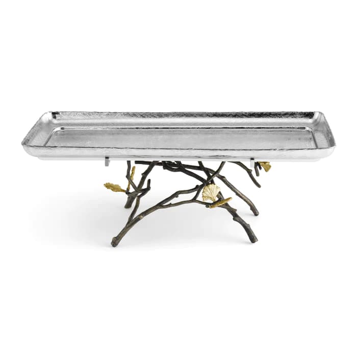 سینی پایه دار مایکل آرام | Butterfly Ginkgo Footed Centerpiece Tray