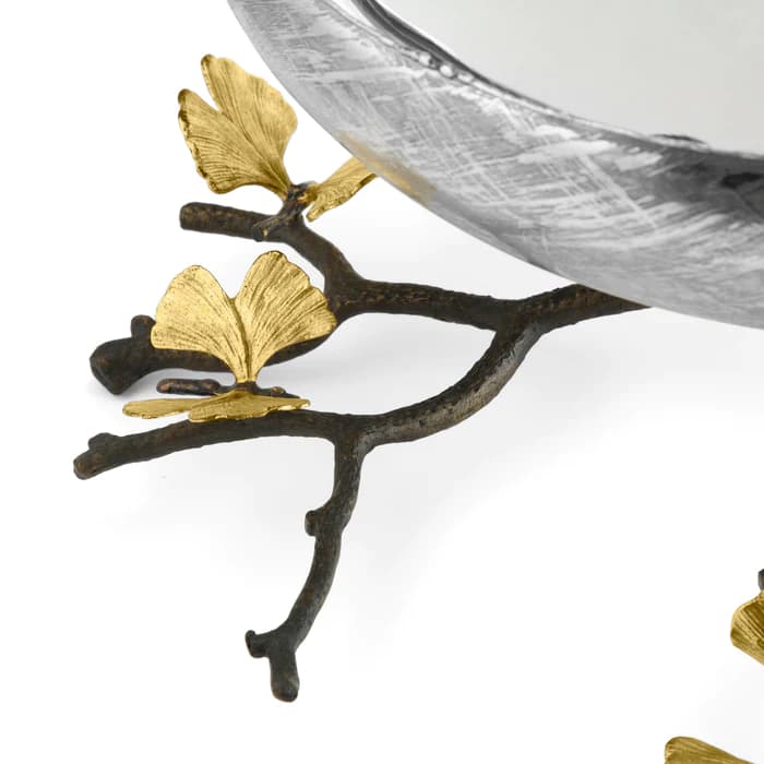 ظرف میوه پایه دار بزرگ مایکل آرام | Butterfly Ginkgo Large Centerpiece Bowl — تصویر ۳