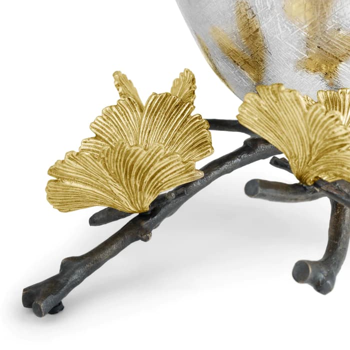 گلدان پایه دار مایکل آرام | Butterfly Ginkgo Vase – Medium — تصویر ۵