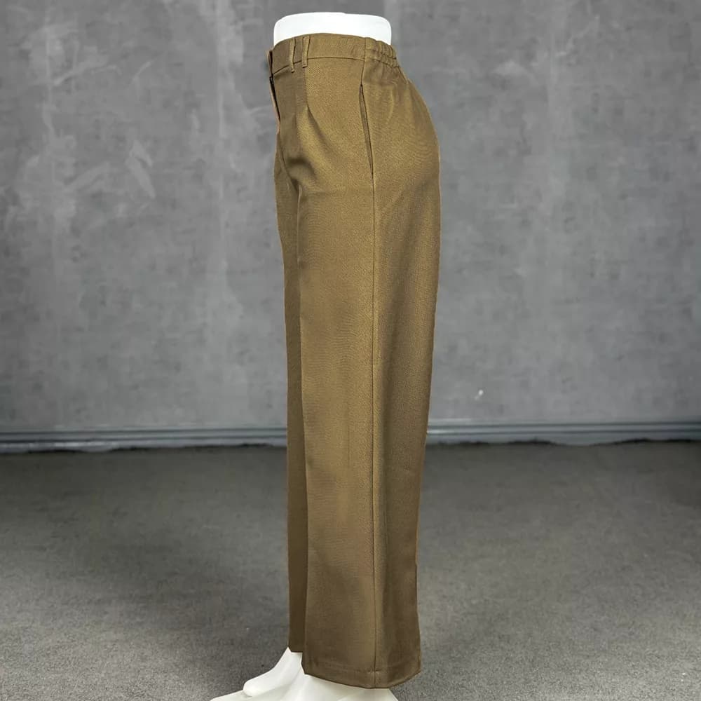 شلوار کتان بگ دخترانه نسکافه ای کد 28647 — تصویر ۵