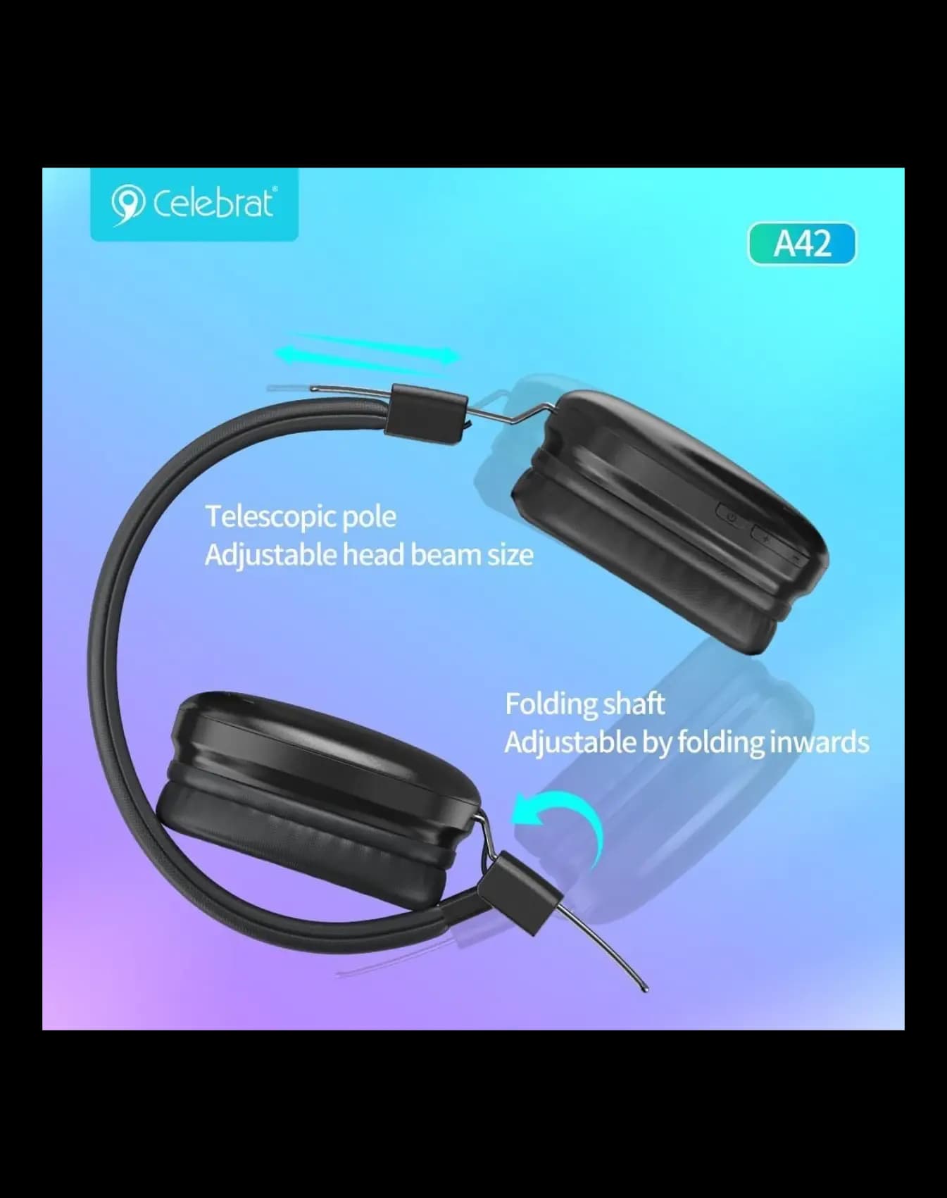 هدفون بی سیم سلبریت مدل Celebrat A42 Wireless Headphone — تصویر ۳
