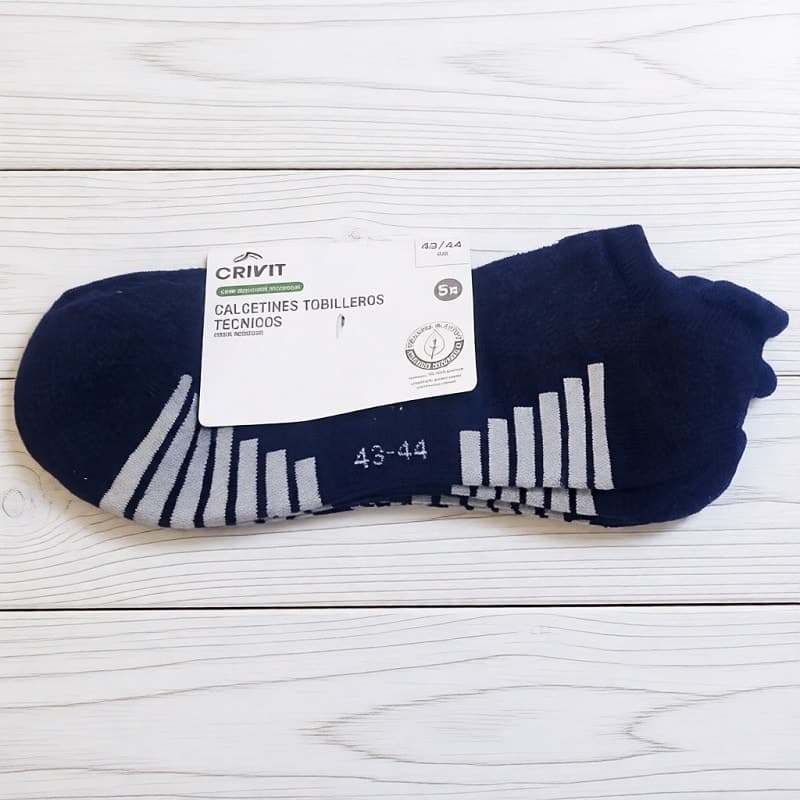 جوراب ورزشی حرفه ای برند کریویت ساق کوتاه پک 5 جفتی CRIVIT 457424 — تصویر ۳