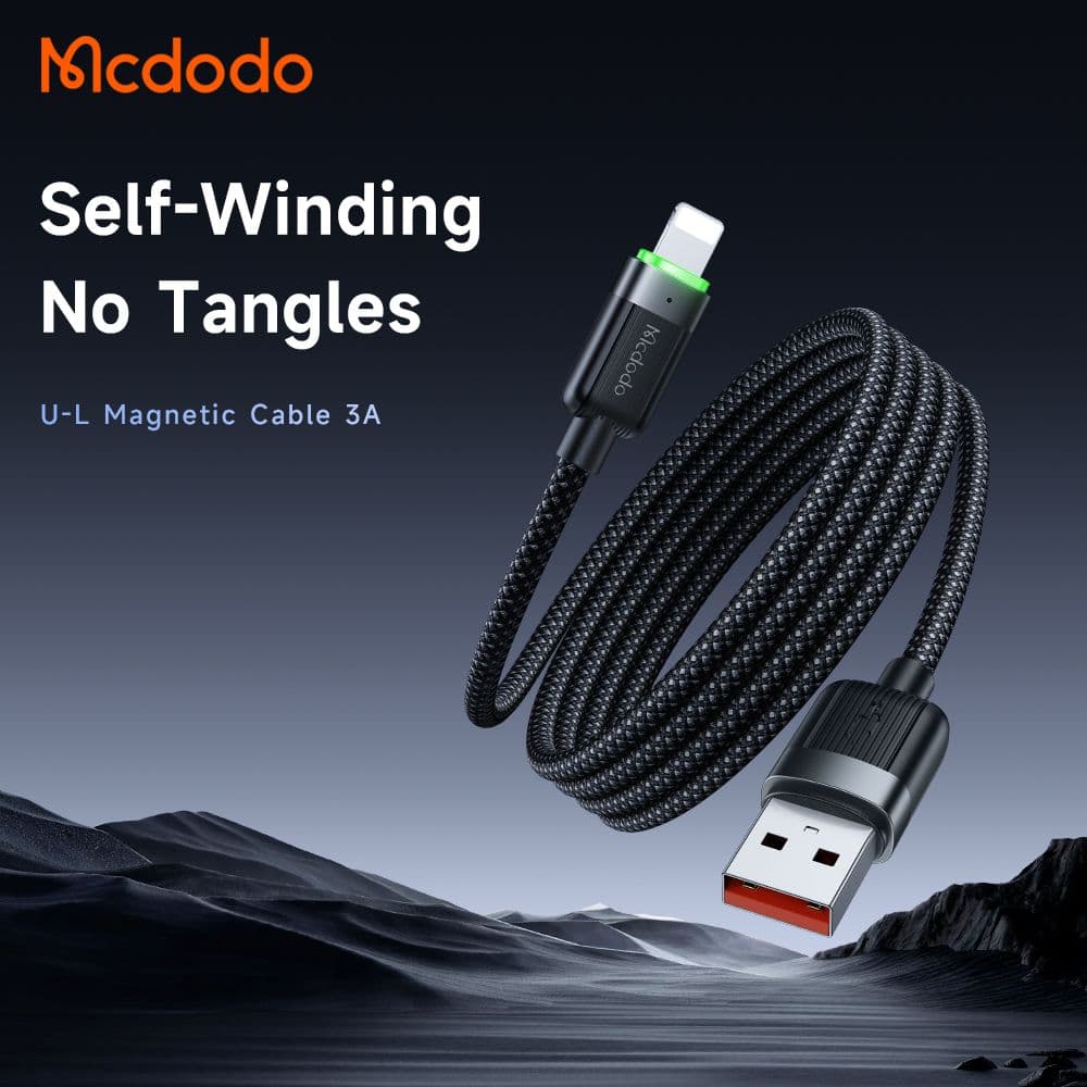 کابل مک دودو Mcdodo CA-6000 از نوع USB-A به Lightning با طول 1.2 متر (با گارانتی شرکتی) — تصویر ۴