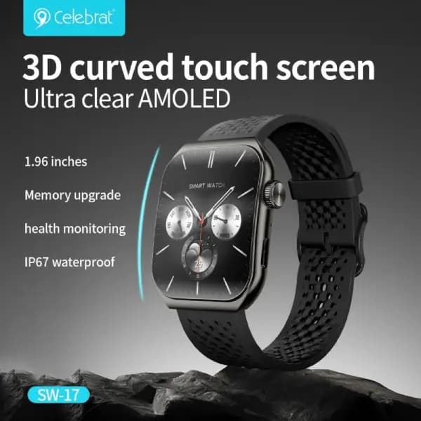 ساعت هوشمند سلبریت مدل Celebrat SW-17 Smartwatch with Vivid AMOLED Display — تصویر ۵