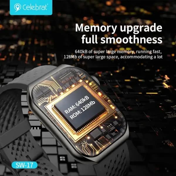 ساعت هوشمند سلبریت مدل Celebrat SW-17 Smartwatch with Vivid AMOLED Display — تصویر ۲