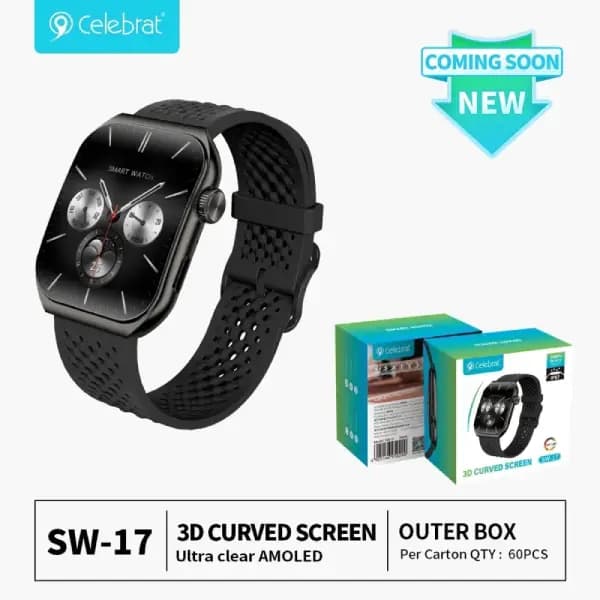 ساعت هوشمند سلبریت مدل Celebrat SW-17 Smartwatch with Vivid AMOLED Display — تصویر ۴