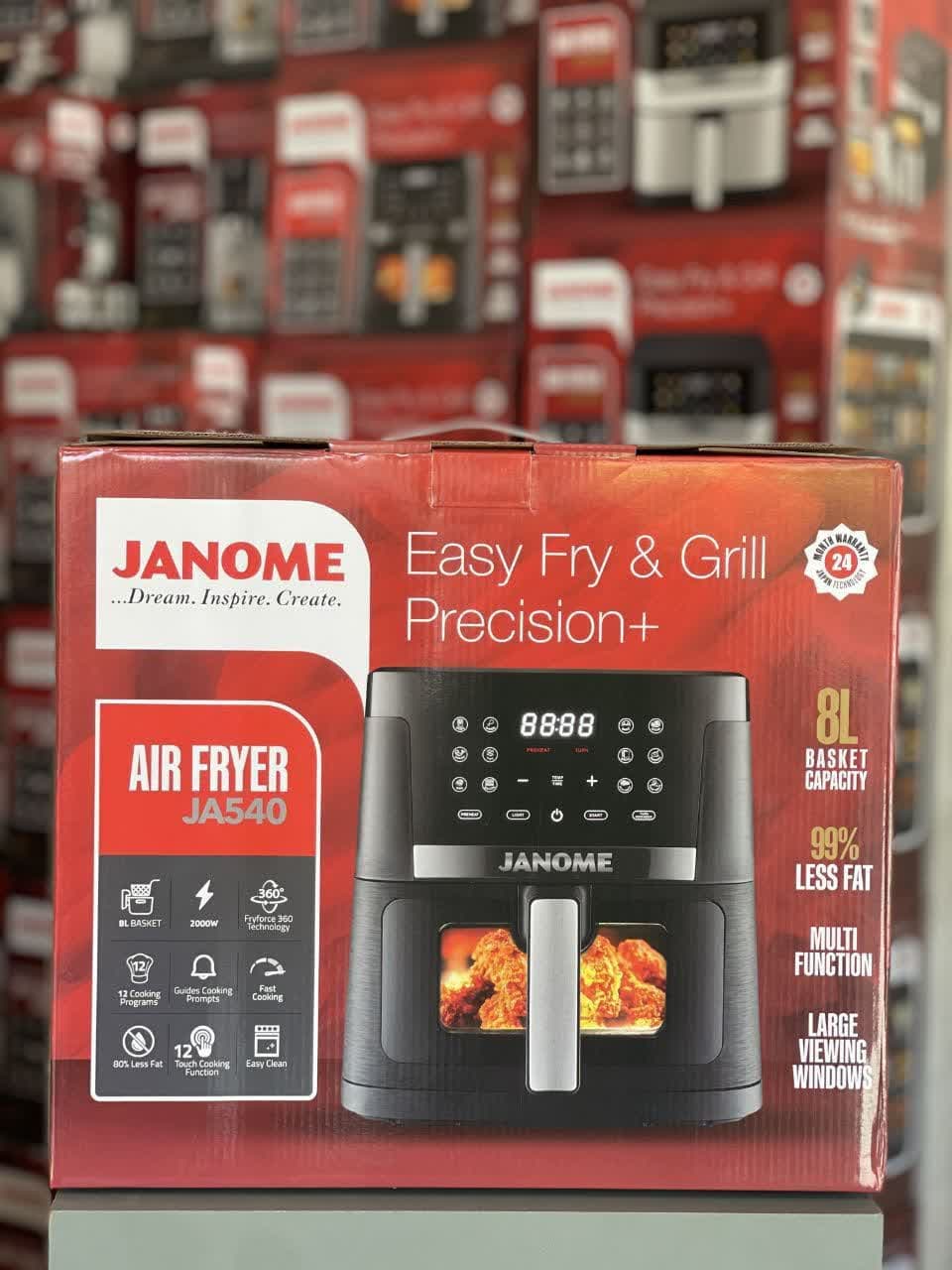سرخ کن بدون روغن 8 لیتر ژانومه مدل JA-540 — تصویر ۴