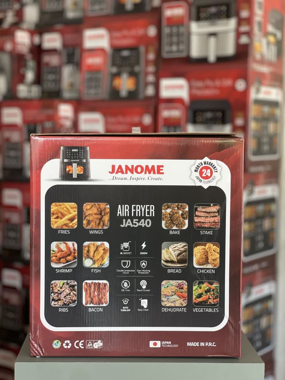 سرخ کن بدون روغن 8 لیتر ژانومه مدل JA-540 — تصویر ۶