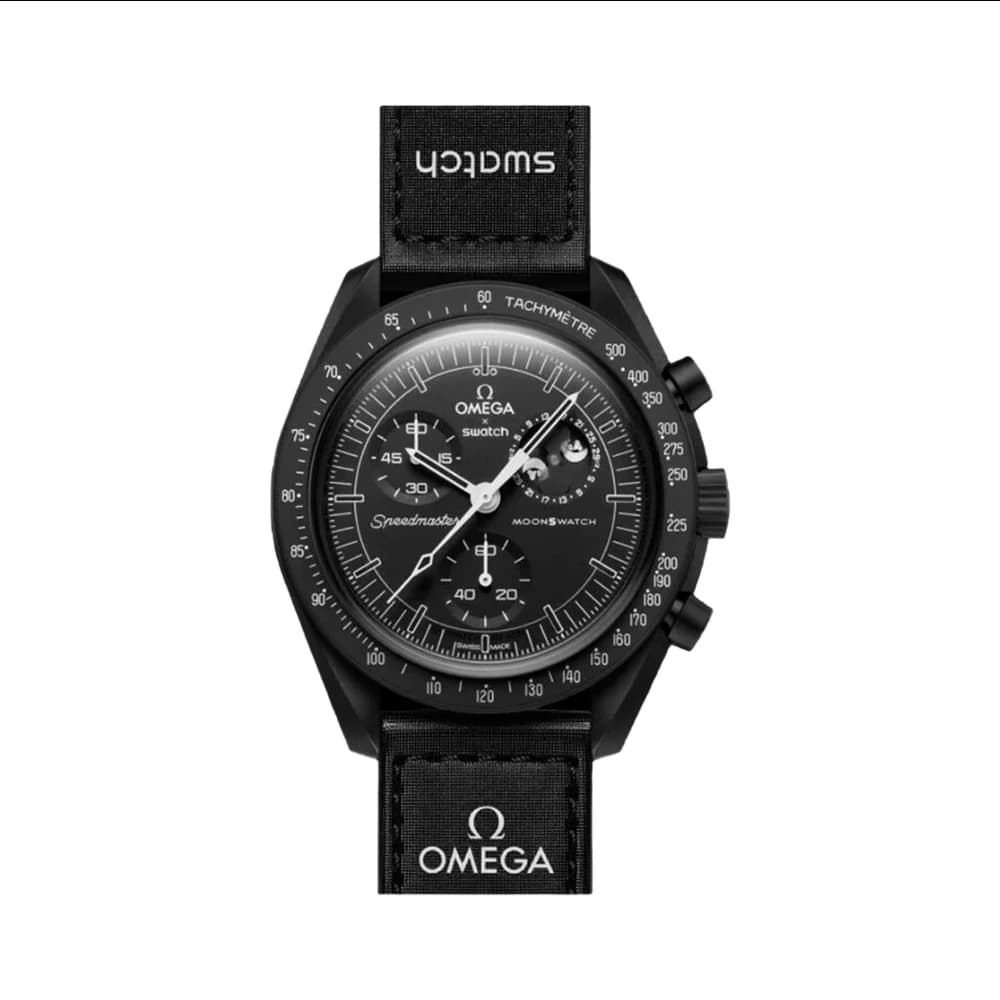 ساعت امگا سواچ اسنوپی OMEGA SWATCH MOONPHASE – NEW MOON