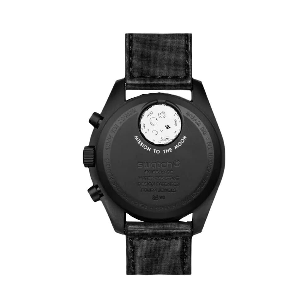 ساعت امگا سواچ اسنوپی OMEGA SWATCH MOONPHASE – NEW MOON — تصویر ۲