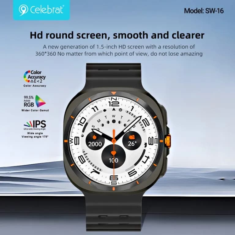 ساعت هوشمند سلبریت مدل Celebrat FereF SW-16 Smartwatch — تصویر ۳