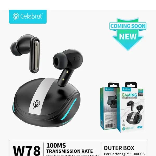 هدفون‌ بی‌سیم گیمینگ سلبریت مدل Celebrat W78 — تصویر ۳