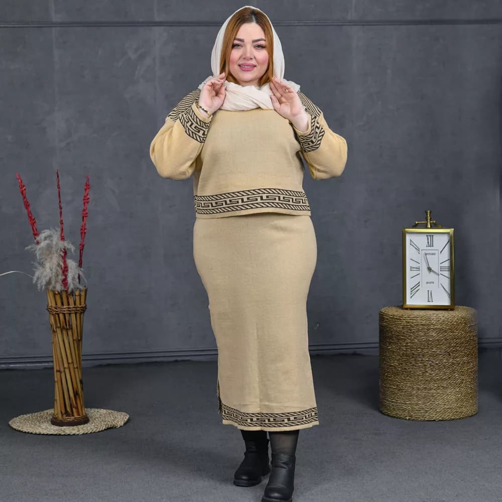 ست پلیور و دامن دخترانه کد 27993 — تصویر ۳