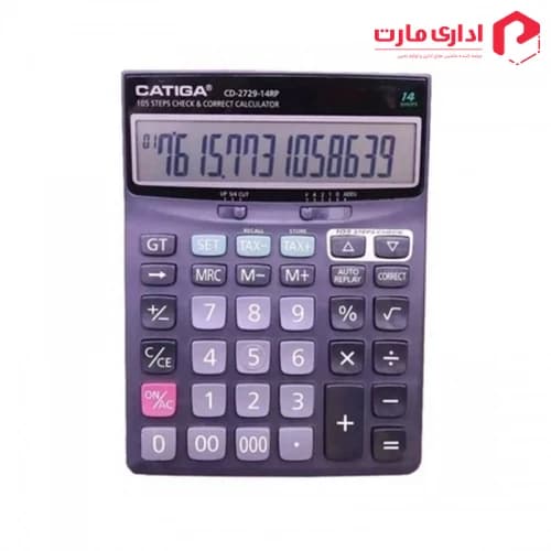 ماشین حساب رومیزی کاتیگا مدل CD-2729-14RP — تصویر ۲